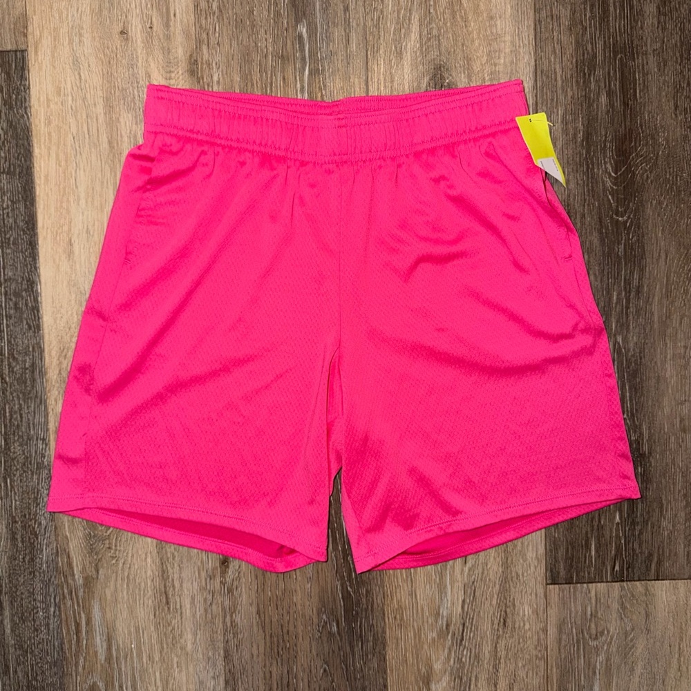 NWT All In Motion Girls Youth Pink Shorts